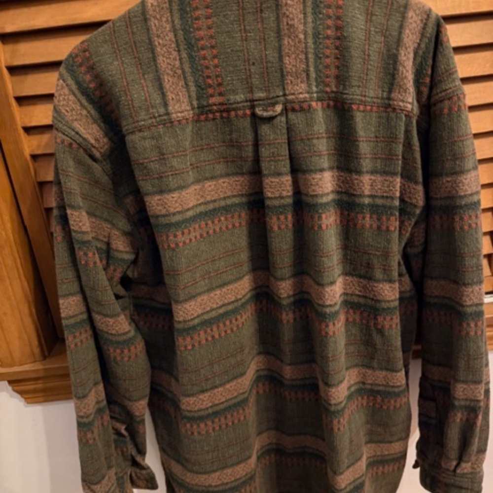 Vintage The Territory Ahead Striped Blanket XL Shirt - Picture 8 of 9